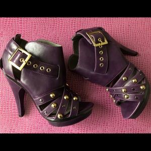 Michael Antonio Purple Cage Heels